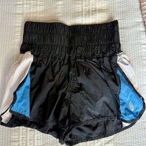 Free People Movement Way Home Color Block Shorts Size Small 🖤💙